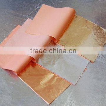 Upper Class Italian FRM Imitation Booklet Gold Leaf 14*14cm for Decoration photo-2