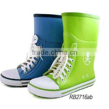 Children rubber rain boots