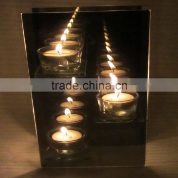 wholesale infinity mirror votive 3-tier candle holders