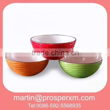 Dolomite 3-Section soup bowl ceramic