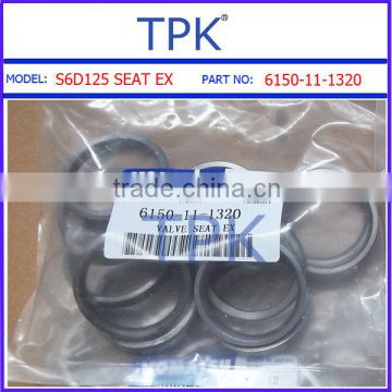 Komatsu S6D125 Engine Valve Seat,intake, 6150-12-1380 6151-11-1330,exhaust, 6150-11-1320