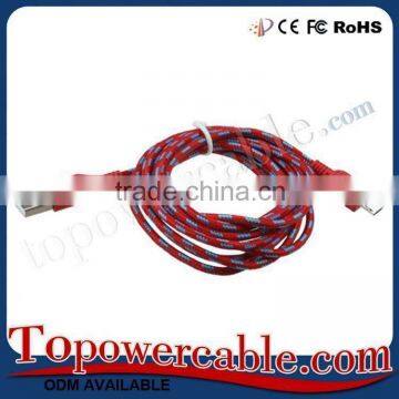 Bulk Buy From China Round Shaped Braided Nylon Mobile Data Cable