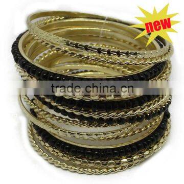 15pcs metallic ring bracelet pack