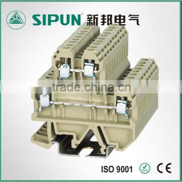 SEK-4/2-2 double level brass screw terminal block