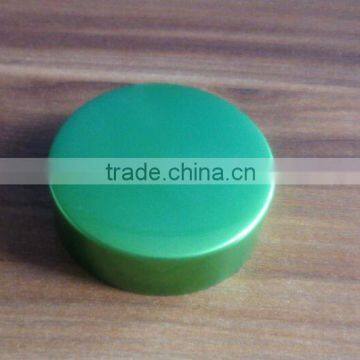 OEM green aluminum cap for cosmetics