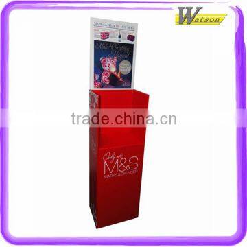 Advertising cardboard display rack for magazine