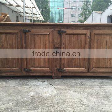Solid Wood Furniture Sideboard Storage Cabinet Design for Living Room