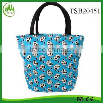 New Product 2015 Wholeslae in Yiwu Tote Camp Cooler Bag Canvas Animal Lunch Bags