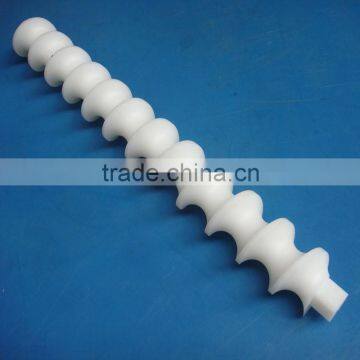 Custom engineering plastic cnc machining polyethylene pe100 plastic screw rod with FDA grade