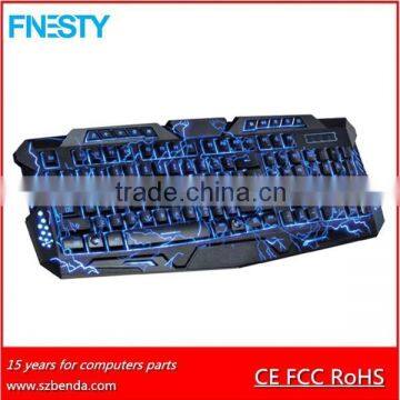 2015 newest Economic best selling multimedia wired keyboard led backlit