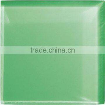 Green gloss/matt/solid color straight edge glass tile