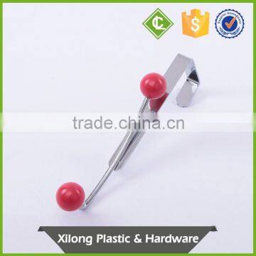 Small Hardware J Hook Chrome Plating Hooks With Plastic Balls