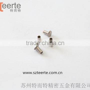 flat head semi tubular rivets