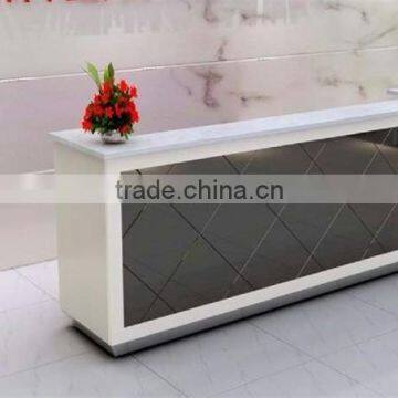 Long elegant reception desk