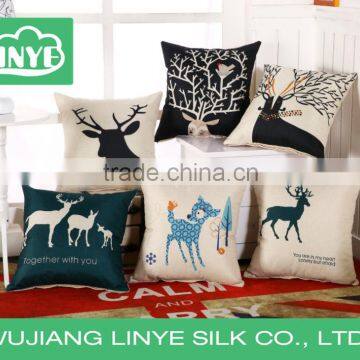 various kinds of deer pattern hemp pillows