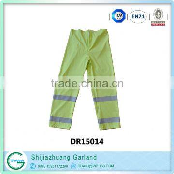 fashion clear high quality PU Pants With Reflective Tape