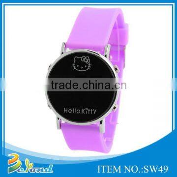 Colourful fashion 3D cartoon silicone watch