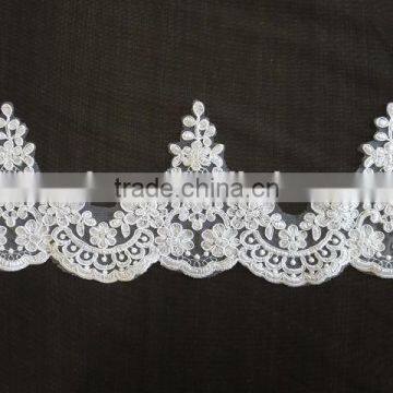 2015 New design bridal lace trim