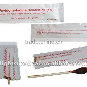 Povidone-iodine swabstick