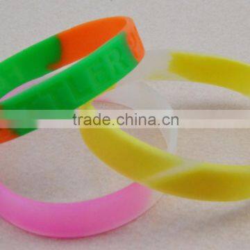 promotional embossed silicone bracelet ,debossed silicone bracelets,printing silicone rubber bracelet