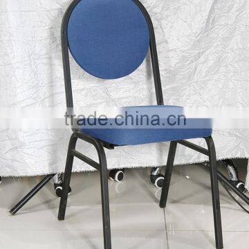 Restaurant button tufted aluminum banquet chair