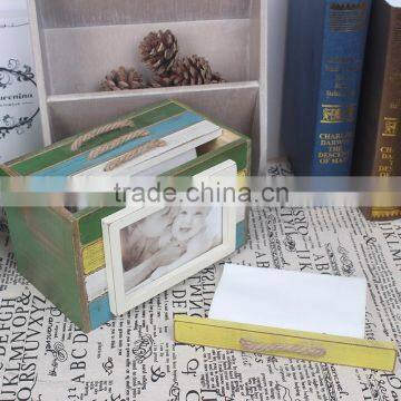 W14112 handmade wood box photo frames designs made in China