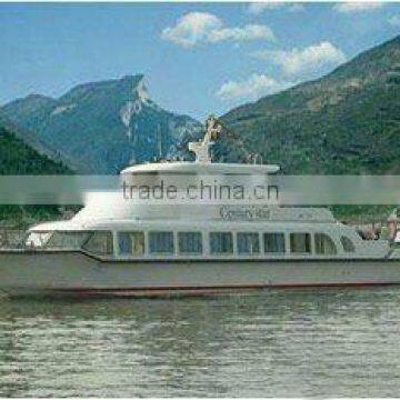 Fiberglass passenger boat for 80 persons