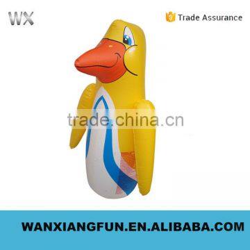 Funny yellow inflatable tumbler pool toy