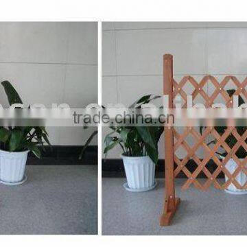 outdoor scalable wooden fence/garden decorative wood fence adjustable