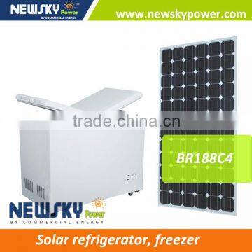 High quality DC 12V24Vsolar freezer fridge freezer fridge freezer 188L