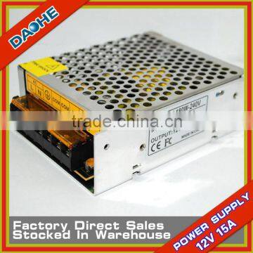 12V 180W Switching Power Supply Adapter 15A AC to DC Voltage Converter for SMD 5050 5630 LED Strip Transformer CE RoHs New