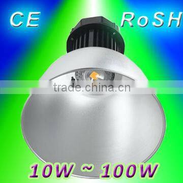 Outdoor Industrial Lighting COB 50W Aluminum Alloy LED High Bay Light