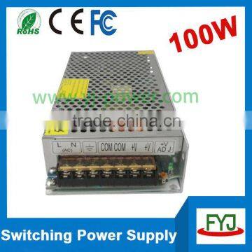 Switching power supply 12v 24v 36v 100w dc constant voltage 12volts led lights driver