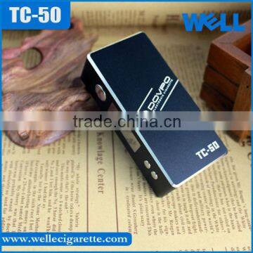 Wholesale Temperature Control 50w Box Mod Dovpo TC-50 Bottom Button Ecig Mod Factory Price