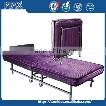 H-040 Hotel Durable Metal Foldable Rollaway Single Bed