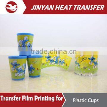 OEM service heat transfer printing film for plastic cup