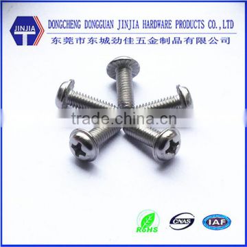 m4*12 SS phillips flange machine screw with fingerprint