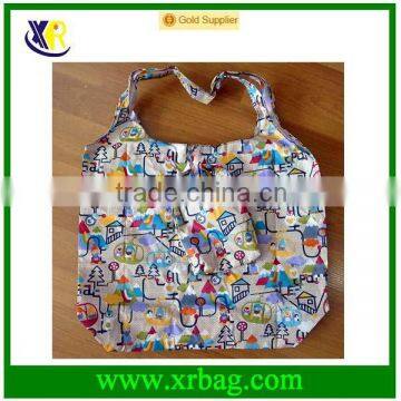 new cute foldable nylon eco friendly reusable shopping tote grocery bag