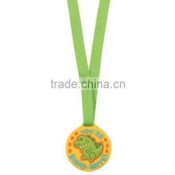 Colorful Cute Custom Made Sports Event 3D Soft PVC Rubber You are Dino-Mite Award Medals with Ribbon for Promotional Gifts