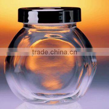 High clear candy glass jar
