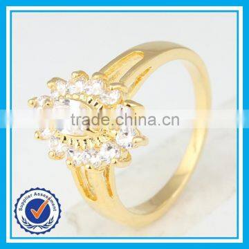 Artificial Crystal Gold Ring Necklace 2pcs Set Women Bijoux Accessories 2015 photo-2