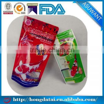 Plastic packaging bag/stand up pouch/fish feed bag