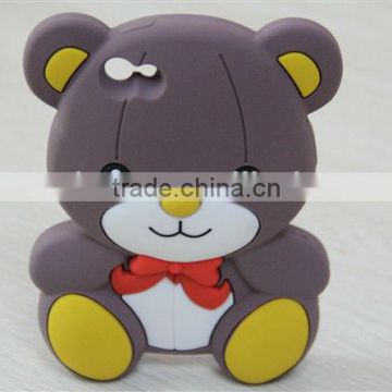 Loverly Soft 3D bear shape silicone case for iphone5