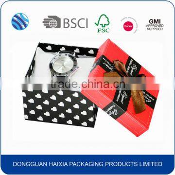 Cheap price stamping logo custom watch box wholesale