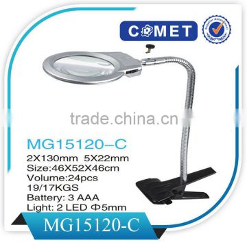 MG15120-C 2.5X,5X Desktop Clip Magnifier with LED Light                        
                                                Quality Choice