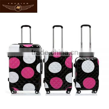 new printing girls luggage cheap trolley suitcase