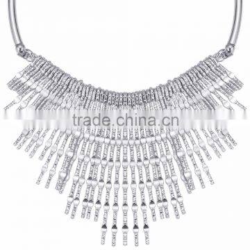 New Design Fashion Crystal Necklaces Women Luxury Statement Diamond Necklace Jewelry SKA8450