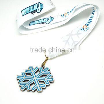 promotion snowflake shape souvenir metal medal