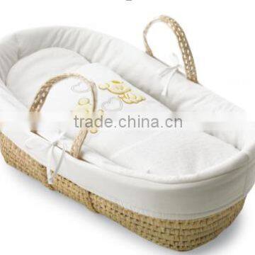 Baby moses basket bassinet wicker baby basket