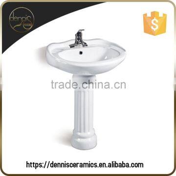 Dennis L-603 Oval Pedestal Basin ChaoZhou New Model Wash Basin
